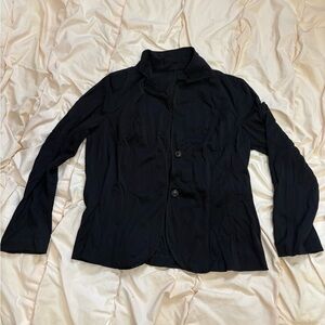 Women's Black Mesh Blazer